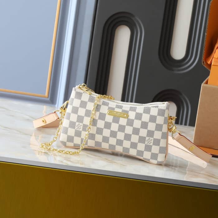 Super Vip 1:1 - Louis Vuitton Liv Pochette Damier Azur 24Cm - Image 2