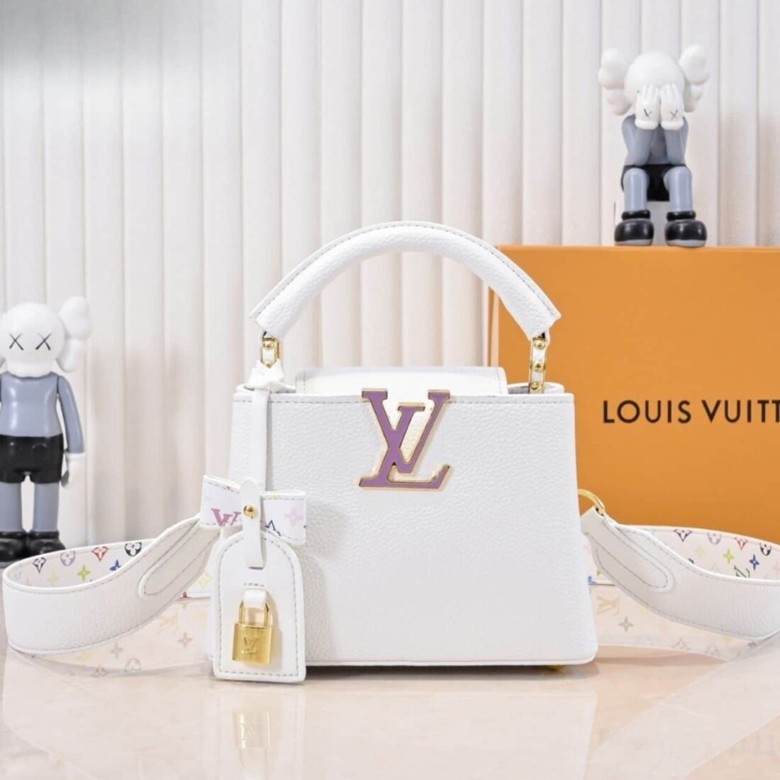 Louis Vuitton x Takashi Murakami Capucines BB White 21Cm M13253 - Image 2