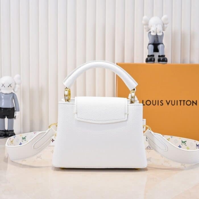 Louis Vuitton x Takashi Murakami Capucines BB White 21Cm M13253 - Image 4