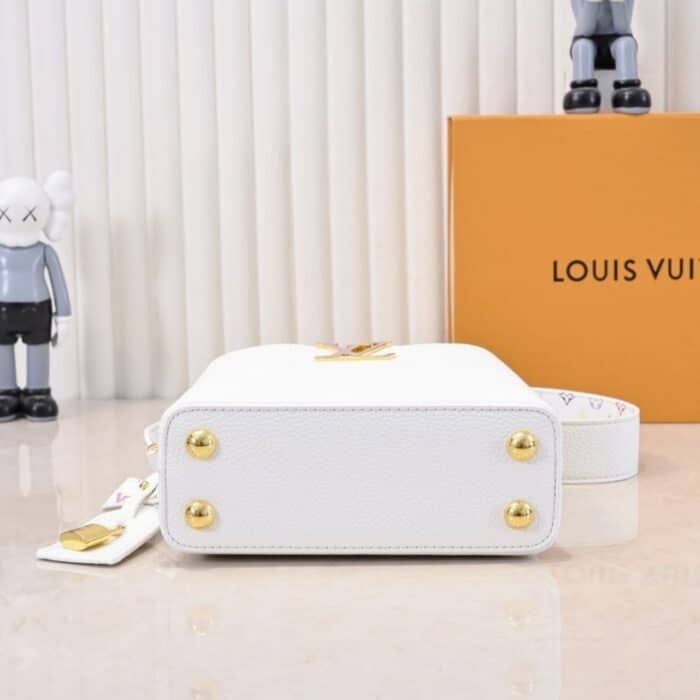 Louis Vuitton x Takashi Murakami Capucines BB White 21Cm M13253 - Image 5