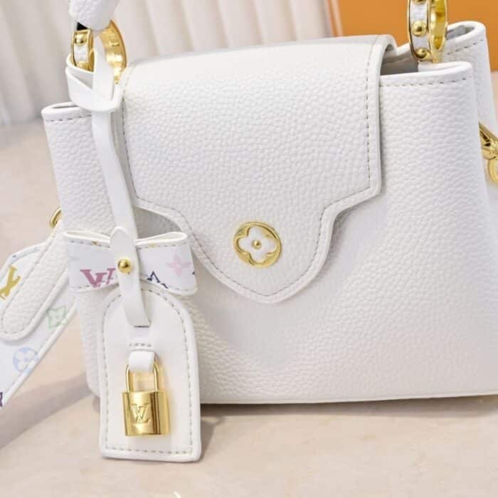 Louis Vuitton x Takashi Murakami Capucines BB White 21Cm M13253 - Image 6