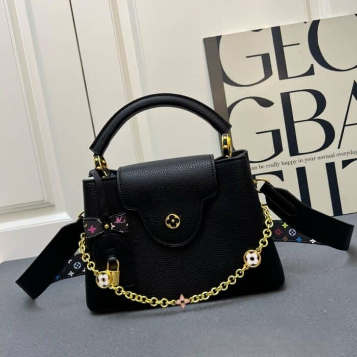 Louis Vuitton x Takashi Murakami Capucines BB Black 27Cm - Image 2