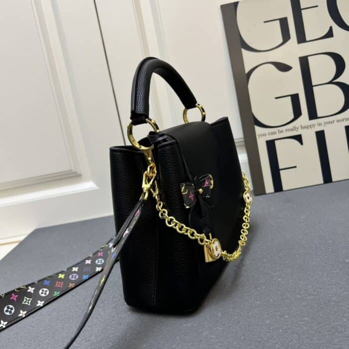 Louis Vuitton x Takashi Murakami Capucines BB Black 27Cm - Image 4