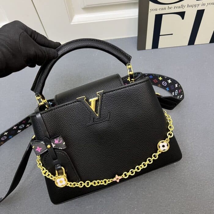 Louis Vuitton x Takashi Murakami Capucines BB Black 27Cm - Image 5