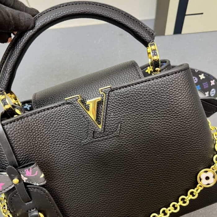 Louis Vuitton x Takashi Murakami Capucines BB Black 27Cm - Image 6