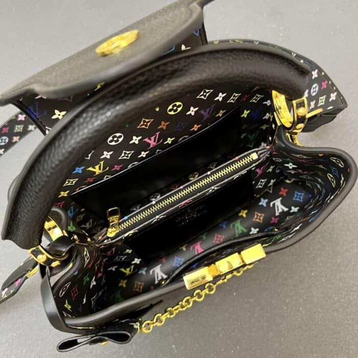 Louis Vuitton x Takashi Murakami Capucines BB Black 27Cm - Image 7