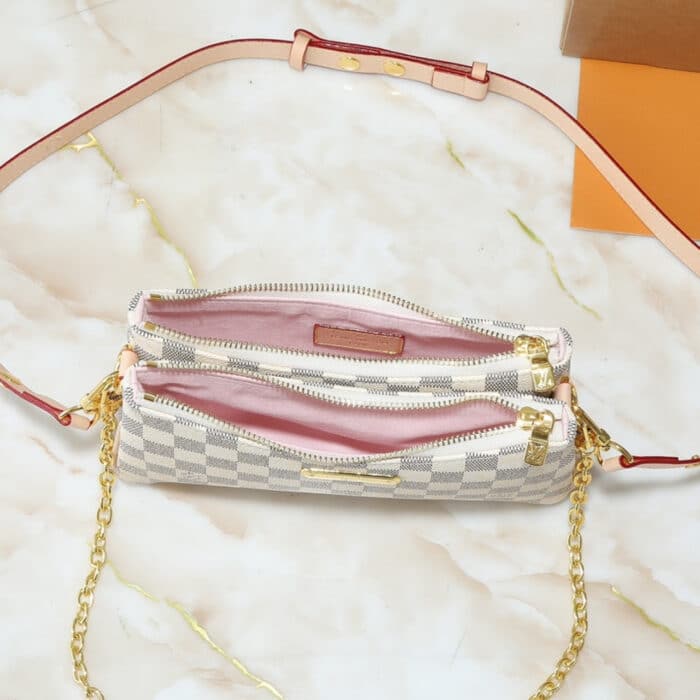 Super Vip 1:1 - Louis Vuitton Liv Pochette Damier Azur 24Cm - Image 5