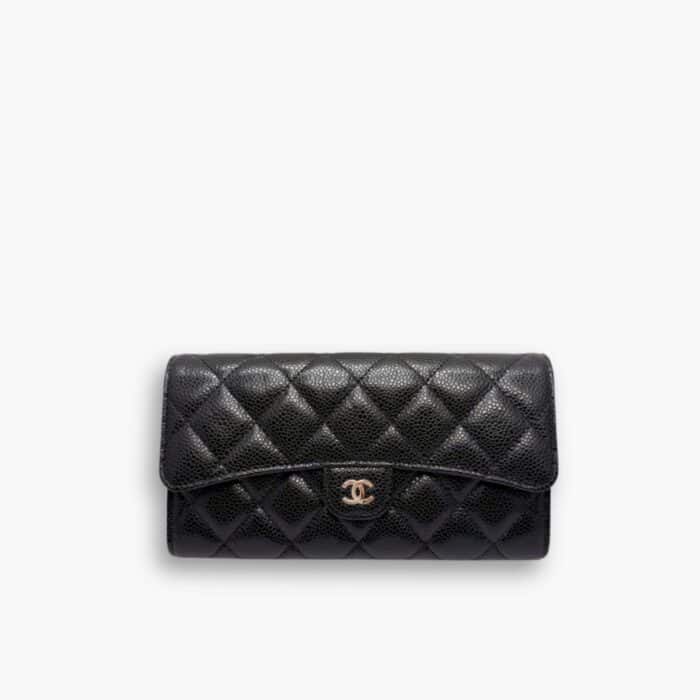 Chanel 22 Small Handbag Gold Tone Metal Black 37Cm AS3260 B19059 94305