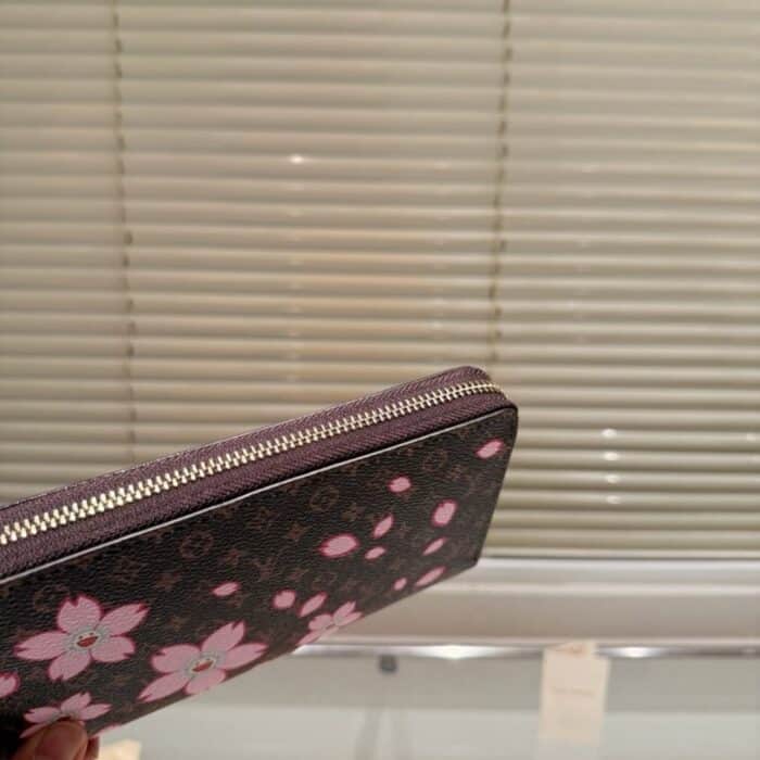 Louis Vuitton x Takashi Murakami Zippy Wallet Sakura Brown 19cm M13433 - Image 3