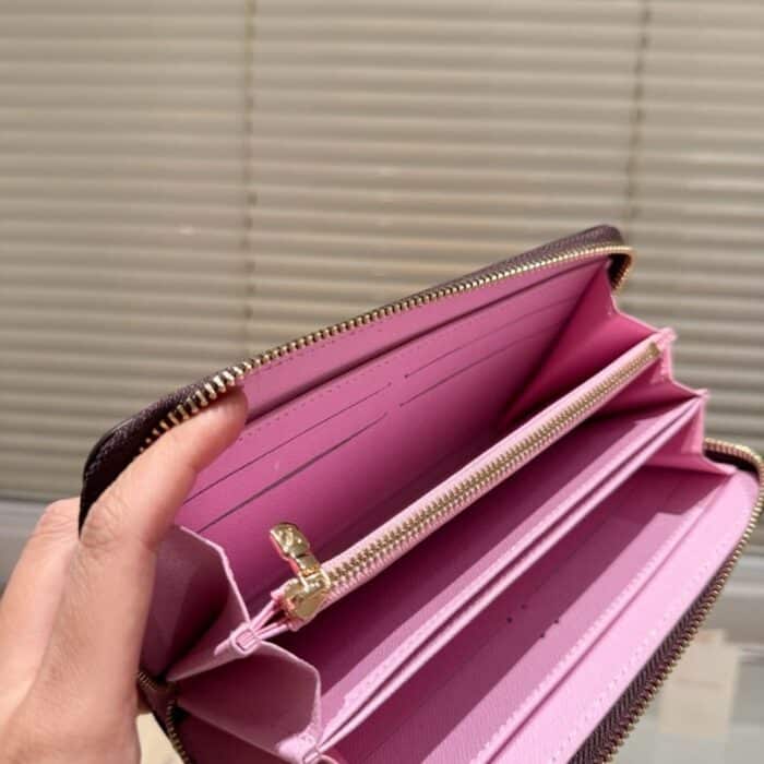 Louis Vuitton x Takashi Murakami Zippy Wallet Sakura Brown 19cm M13433 - Image 5