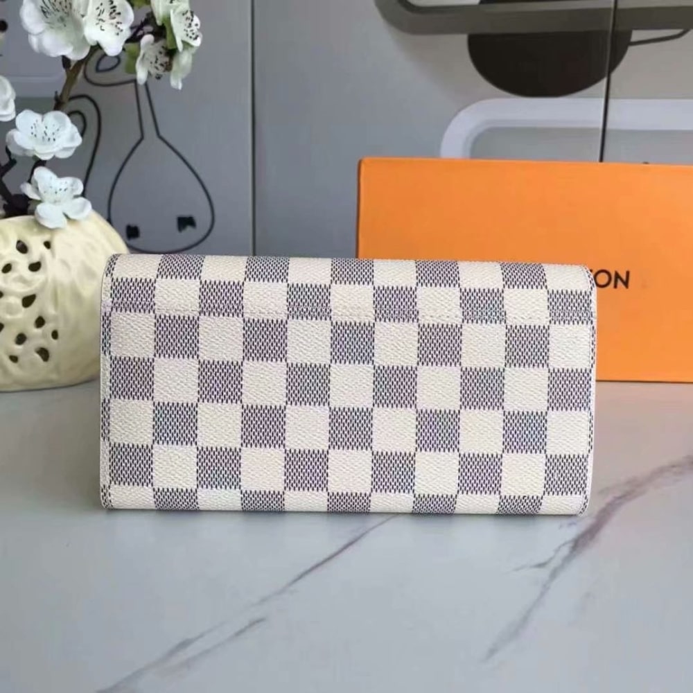 Perfect Match: Louis Vuitton Artsy MM Damier Azur 41cm X Louis Vuitton Sarah Wallet Damier Azur 19cm - Image 7