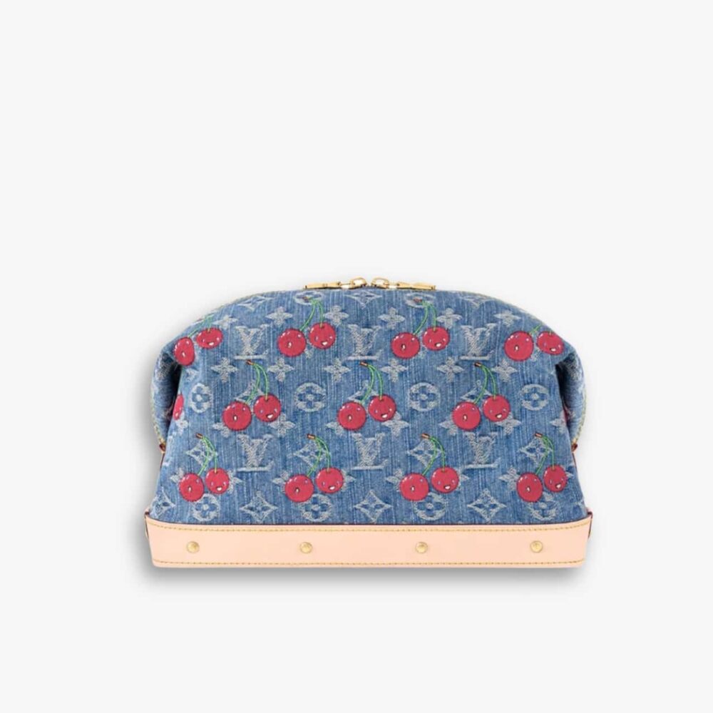 Louis Vuitton x Takashi Murakami Cosmetic Pouch GM Denim Blue 27Cm M13893