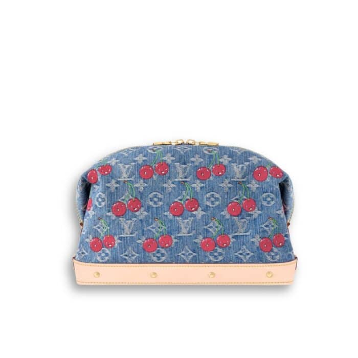 Louis Vuitton x Takashi Murakami Cosmetic Pouch GM Denim Blue 27Cm M13893