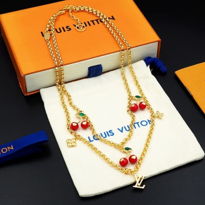 Louis Vuitton x Murakami Cerise Necklace Gold M02804 - Image 3