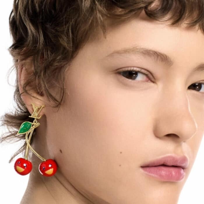 Louis Vuitton x Murakami Cerise Earrings M02808 - Image 5