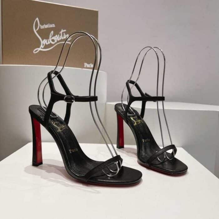 Christian Louboutin Condora Sandal 85 Black Patent - Image 2
