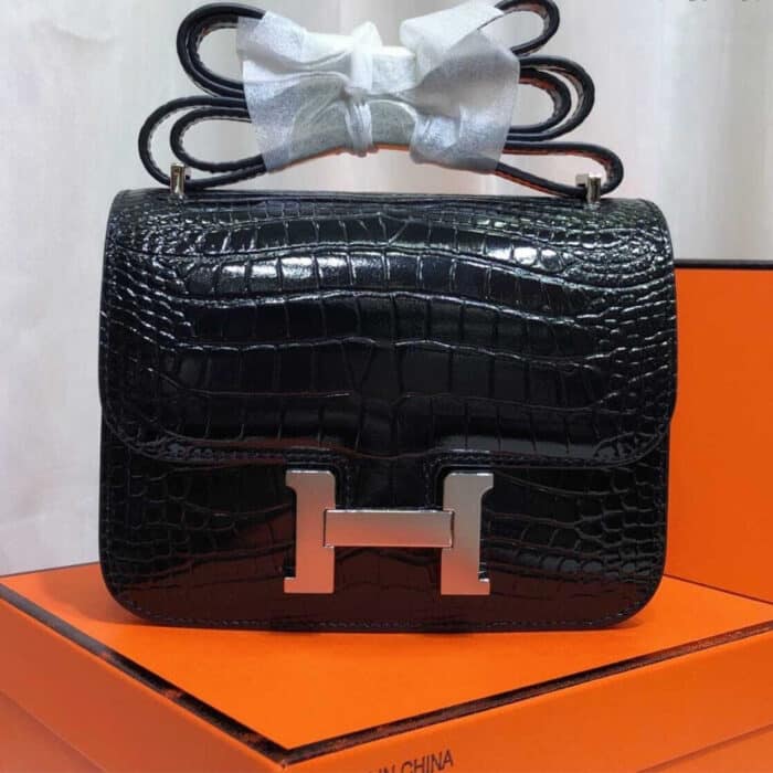 Super Vip 1:1 – Hermes Constance Shiny Black 19cm - Image 2