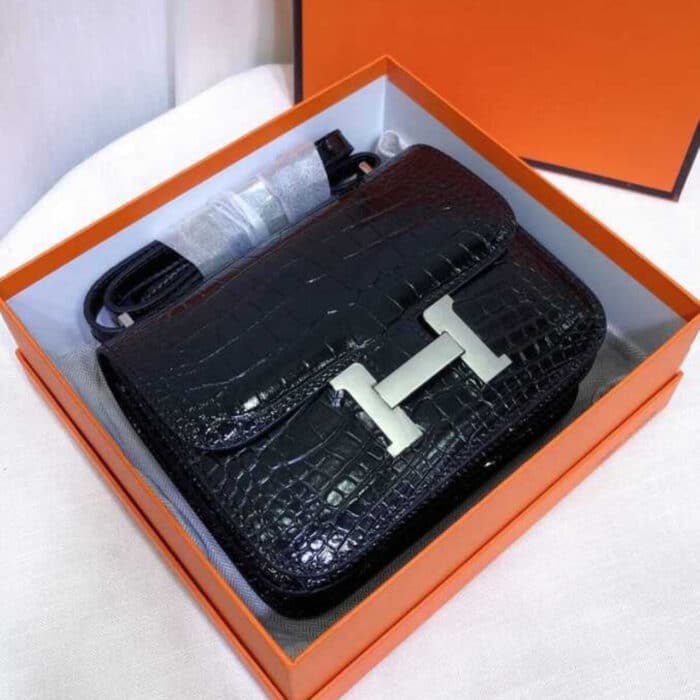 Super Vip 1:1 – Hermes Constance Shiny Black 19cm - Image 3