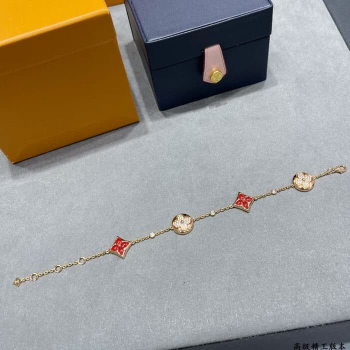 Louis Vuitton Color Blossom BB Multi-Pattern Bracelet Pink Gold QA5122 - Image 5