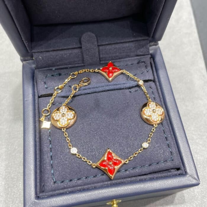 Louis Vuitton Color Blossom BB Multi-Pattern Bracelet Pink Gold QA5122 - Image 3