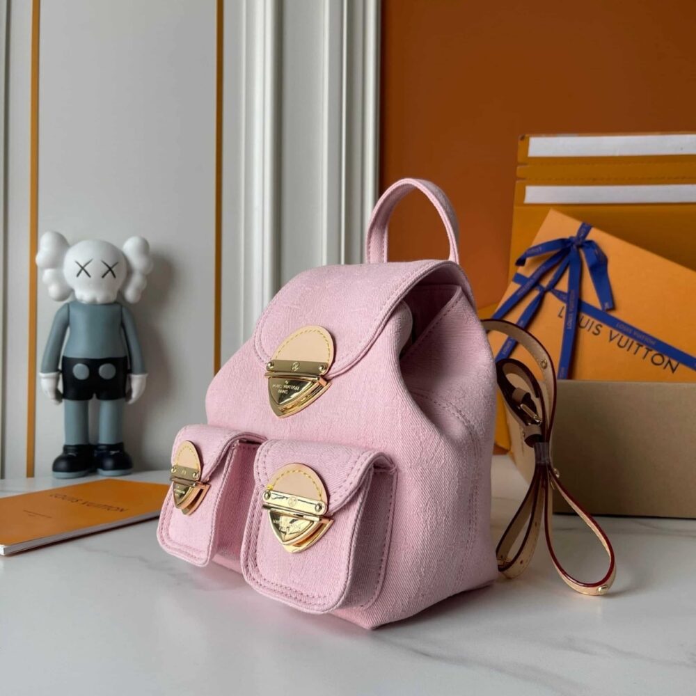 Alternative view of Louis Vuitton Venice Backpack Denim Pink 26Cm M13031