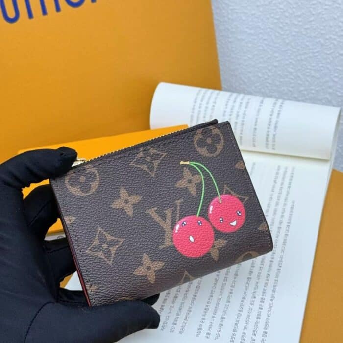 Louis Vuitton x Murakami Lisa Wallet Monogram Brown 11Cm M13420 - Image 3