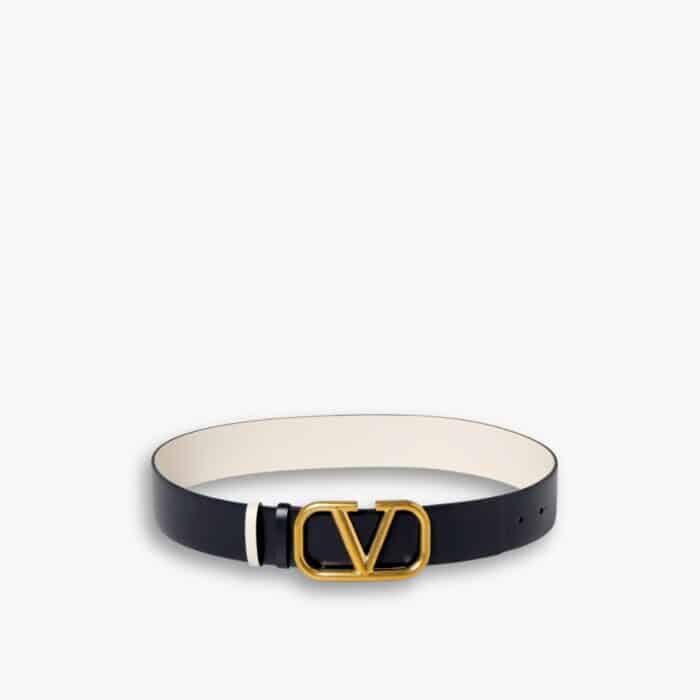 Valentino Garavani VLogo Signature Reversible Belt Black