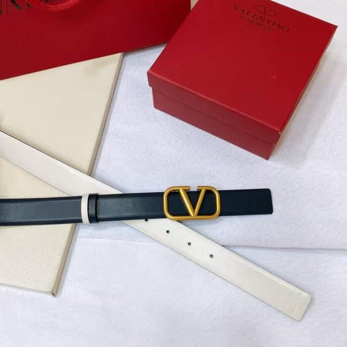 Valentino Garavani VLogo Signature Reversible Belt Black - Image 5