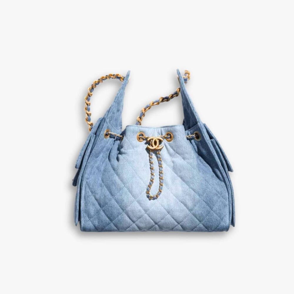 Chanel 25 Small Handbag Denim Blue 26Cm AS5293 B20603 U0475