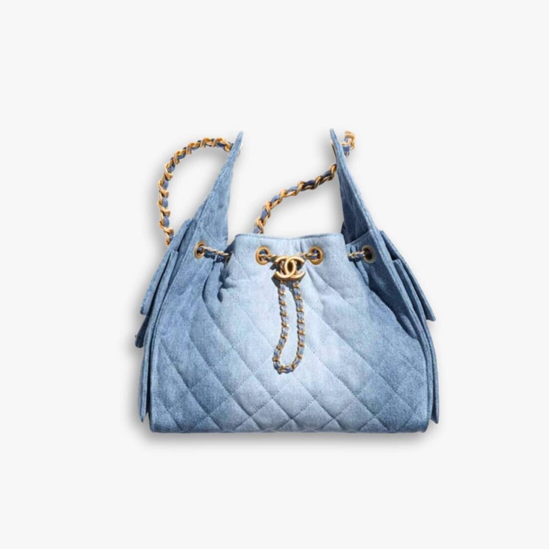 Chanel 25 Small Handbag Denim Blue 30Cm AS5293 B20603 U0475