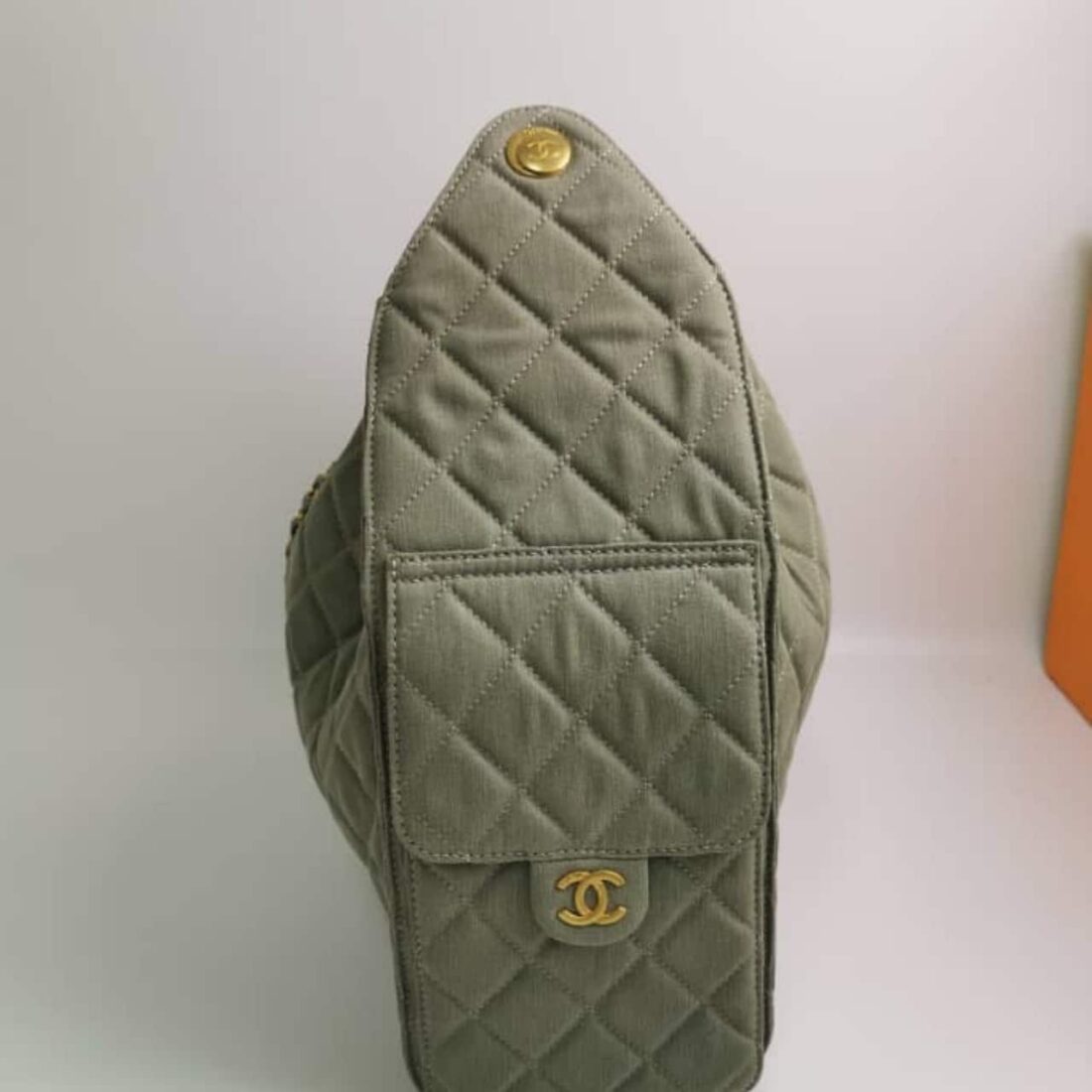 Chanel 25 Small Handbag Suede Grey 34Cm AS5293 B18799 NACAA - Image 4