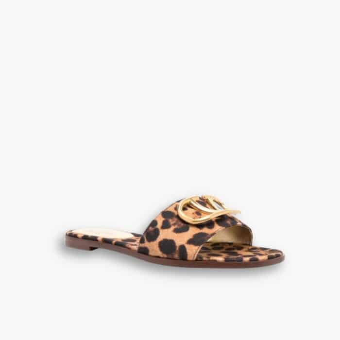 Valentino Garavani Leopard Print Buckle Sandals 3W2S0BD5RQY 09J