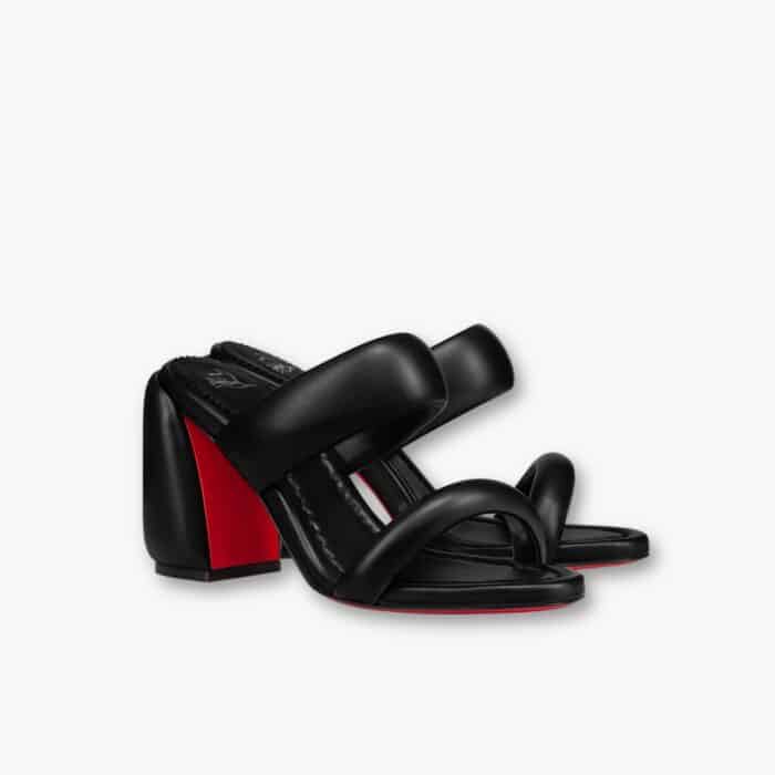 Christian Louboutin Inflama Sab Black Leather Sandal 1230780B439