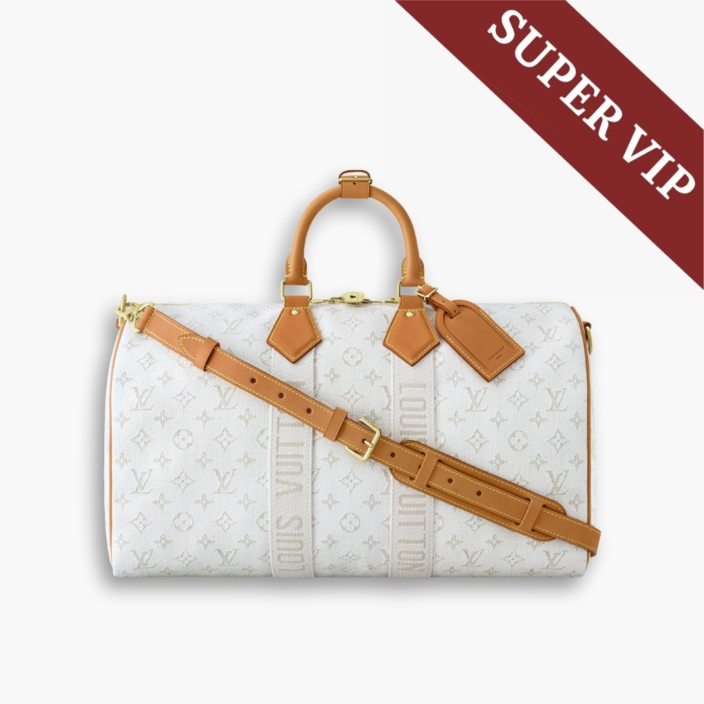 Super Vip 1:1 – Louis Vuitton Keepall Bandoulière 45 Off White 45Cm M14838