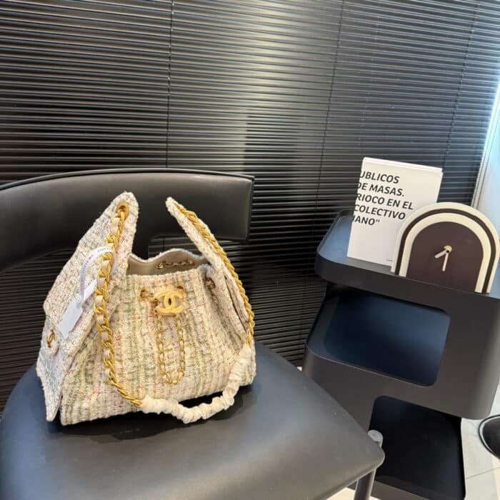 Chanel 25 Small Handbag Tweed And Gold Tone Metal 25Cm AS5293 B21178 NR774 - Image 2