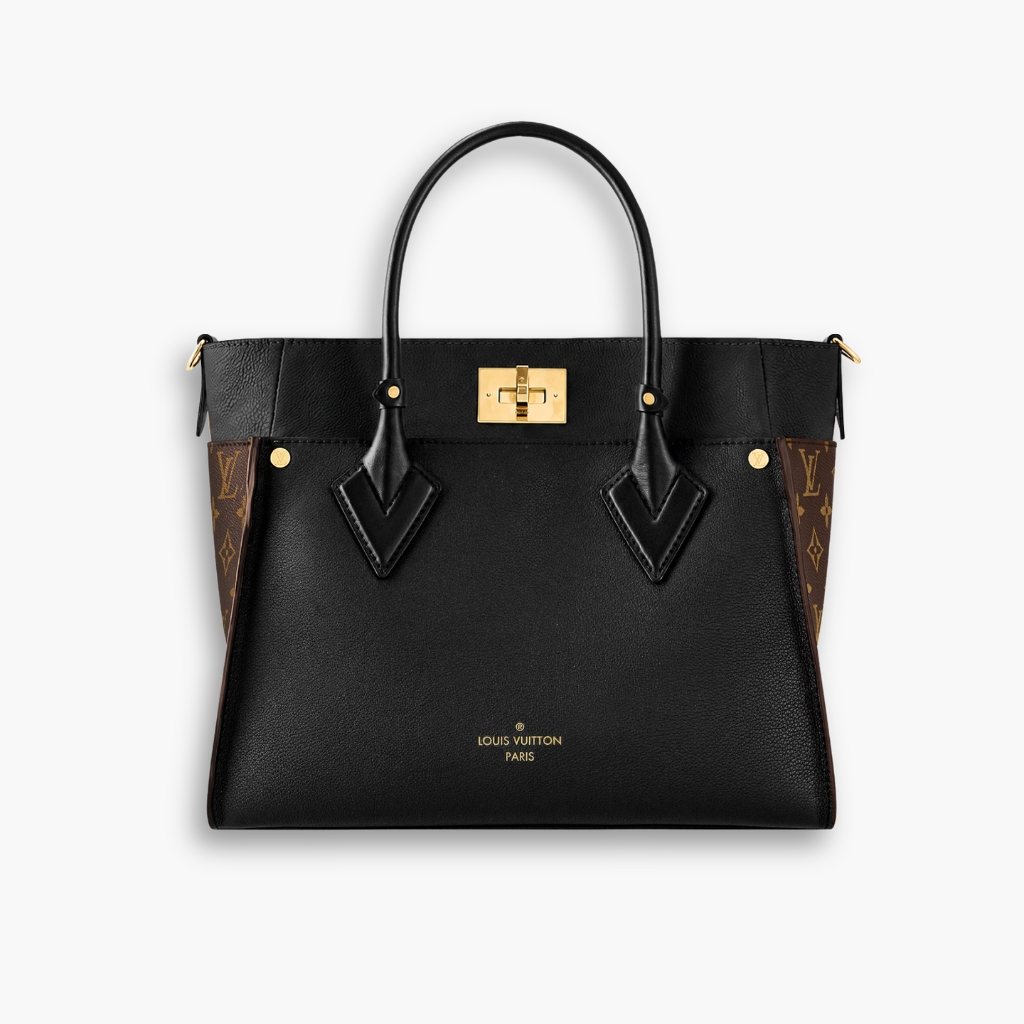Louis Vuitton On My Side MM Bag Black 30Cm