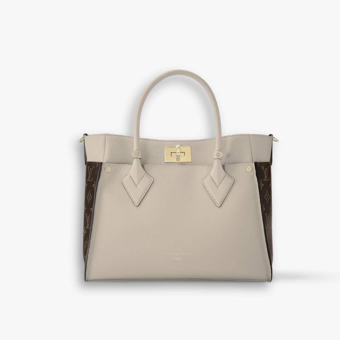 Louis Vuitton On My Side MM Bag Greige 30Cm M58485