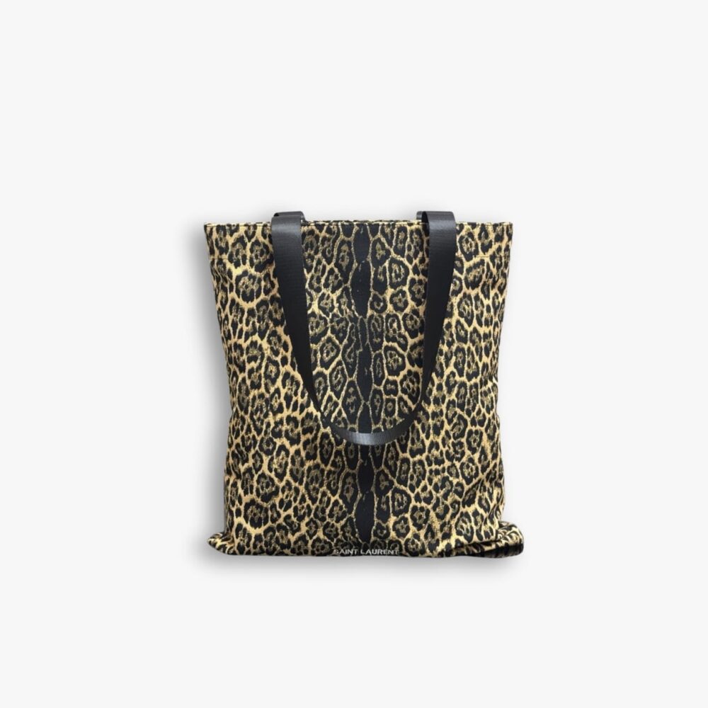 Saint Laurent Leopard Print Tote Bag 46Cm