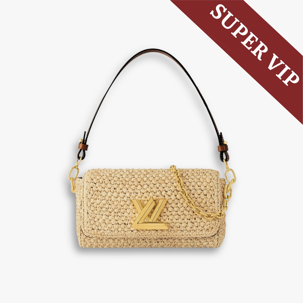 Super Vip 1:1 – Louis Vuitton Bolsa Twist West Bag Natural 24Cm M25030