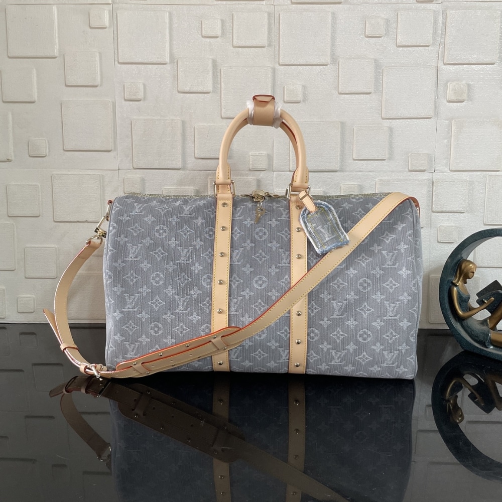 Super Vip 1:1 – Louis Vuitton Keepall Bandoulière 45 Bag Cloudy Gray 45Cm M13748 - Image 2