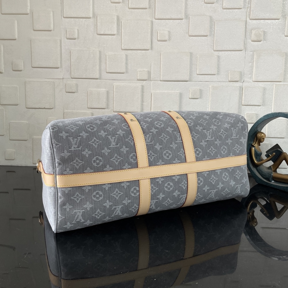 Super Vip 1:1 – Louis Vuitton Keepall Bandoulière 45 Bag Cloudy Gray 45Cm M13748 - Image 6
