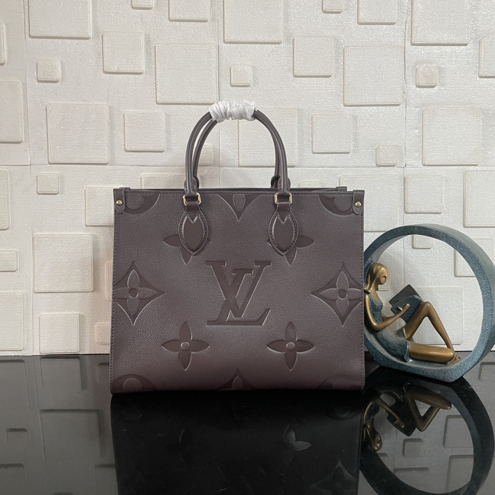 Super Vip 1:1 – Louis Vuitton Onthego MM Bag Monogram Wine Red 35Cm M12967 - Image 3