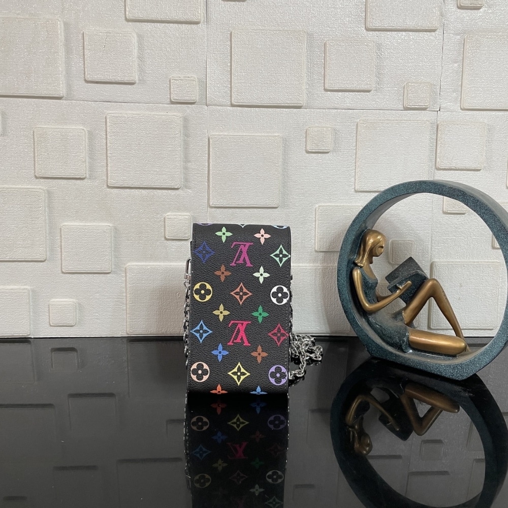 Super Vip 1:1 – Louis Vuitton x Takashi Murakami Phone Pouch Métis Black 17Cm M14098 - Image 3