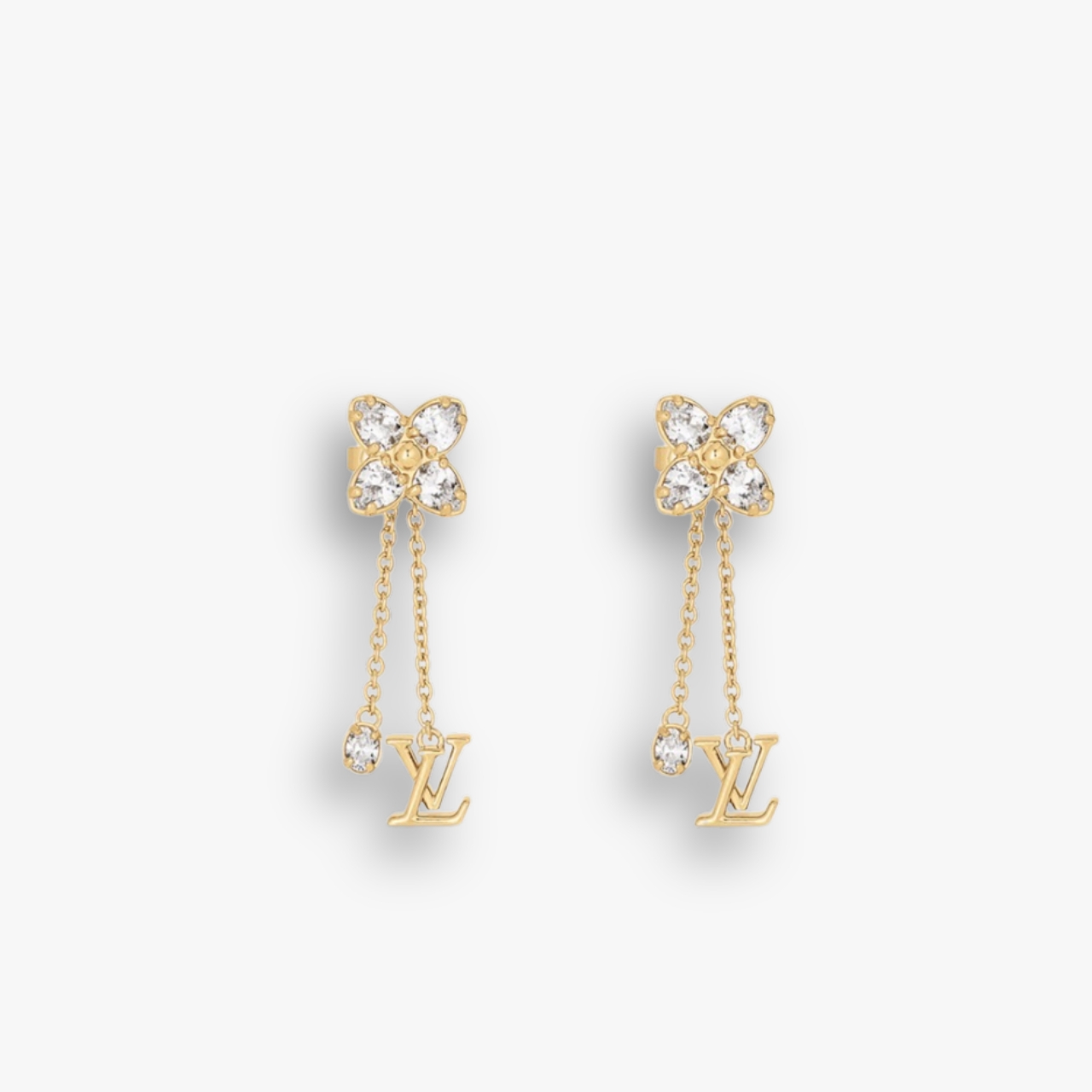 Louis Vuitton Dazzle Earrings Gold M01996