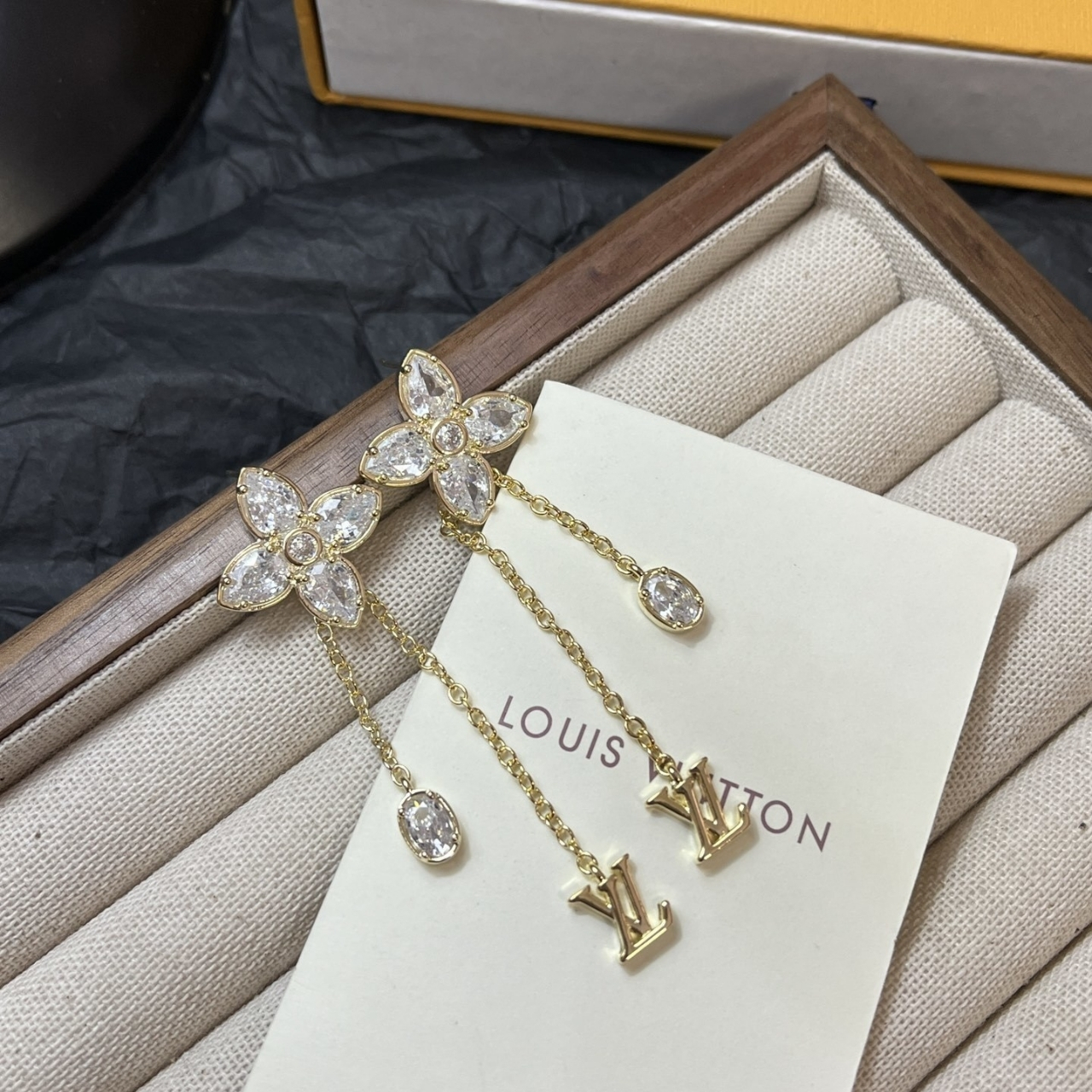 Louis Vuitton Dazzle Earrings Gold M01996 - Image 4