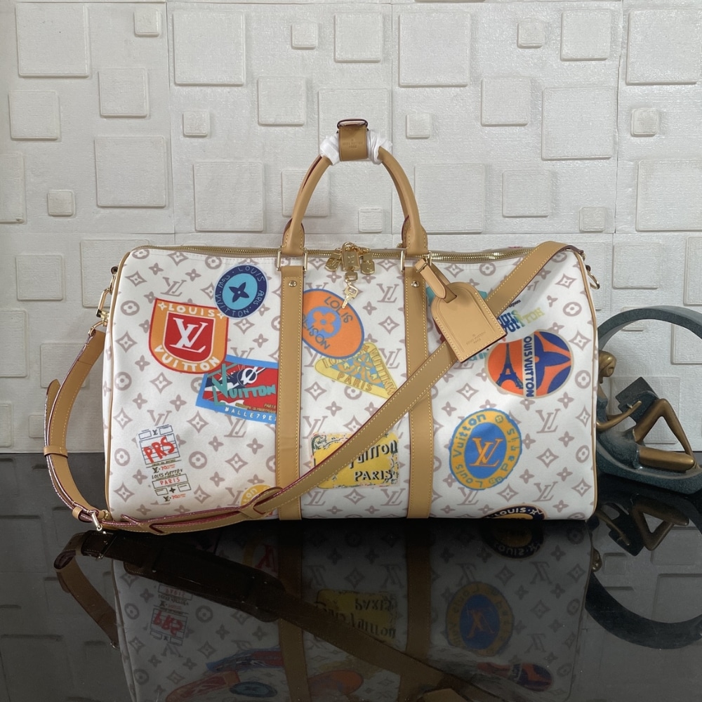 Super Vip 1:1 – Louis Vuitton Keepall Bandoulière 45 Bag Monogram Dune Coated Canvas 45Cm M14736 - Image 2