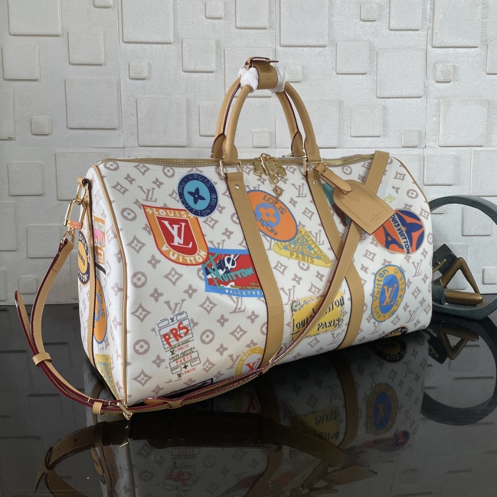 Super Vip 1:1 – Louis Vuitton Keepall Bandoulière 45 Bag Monogram Dune Coated Canvas 45Cm M14736 - Image 3
