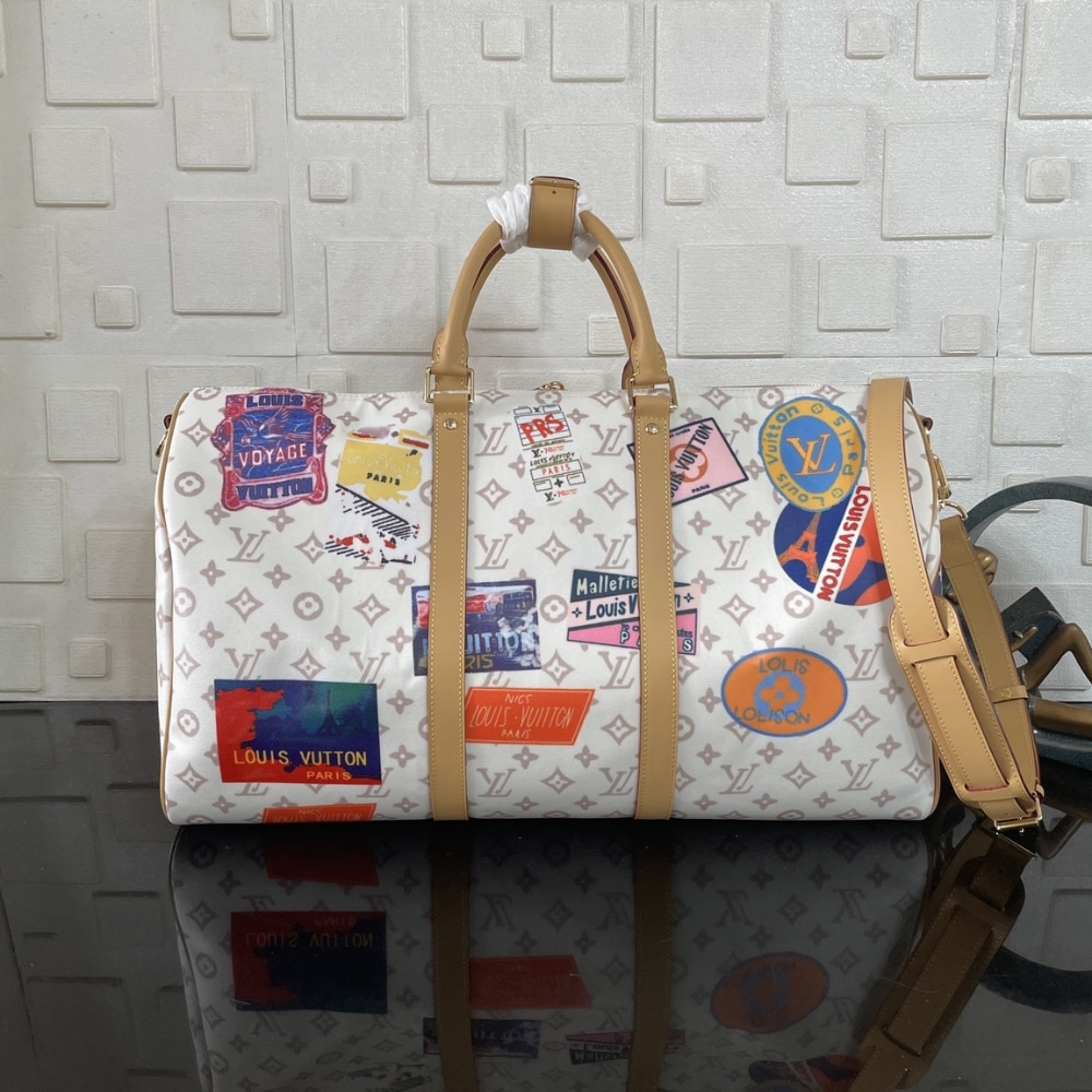 Super Vip 1:1 – Louis Vuitton Keepall Bandoulière 45 Bag Monogram Dune Coated Canvas 45Cm M14736 - Image 4