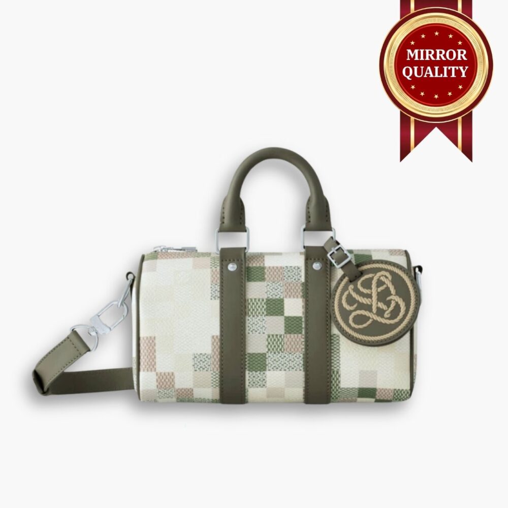 Mirror Quality – Louis Vuitton Keepall Bandoulière 25 Bag Khaki 25Cm N00105