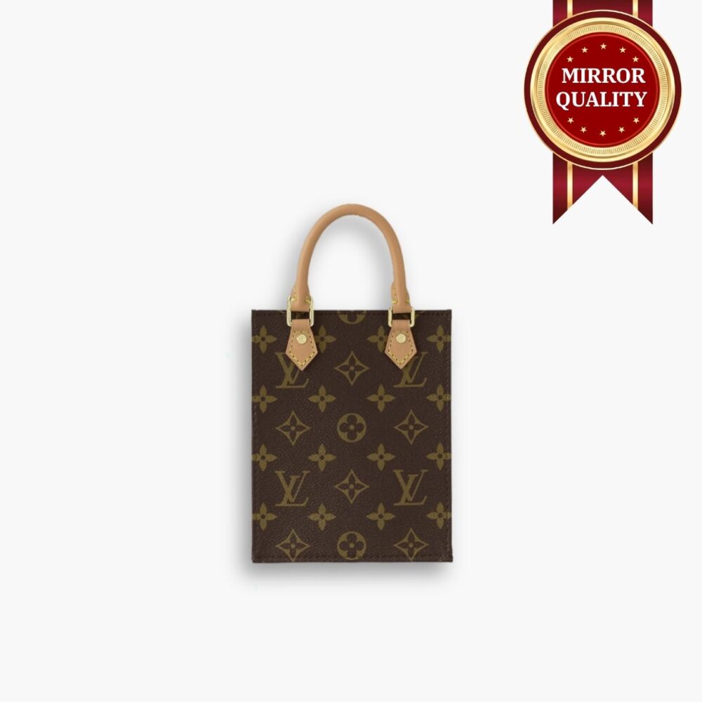 Mirror Quality – Louis Vuitton Petit Sac Plat Bag Monogram Brown 17Cm M81295